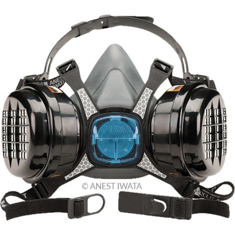 IWATA - Masque à double cartouche - VIPER Mask - 150001A0 - Ce produit de marque IWATA est neuf.
