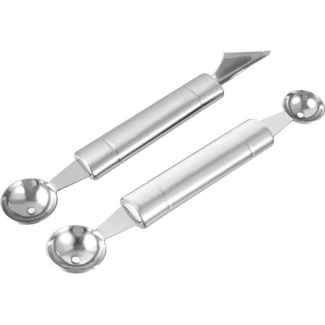 Cuillère à Glace de Boule Double Extrémité 2 Pièces Acier Inoxydable (1/5)