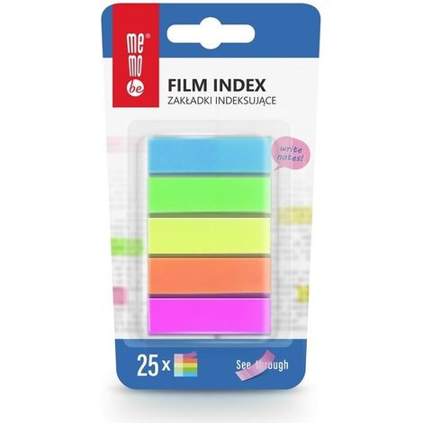 Pestañas de índice 12x45mm 5x25pcs MemoBe