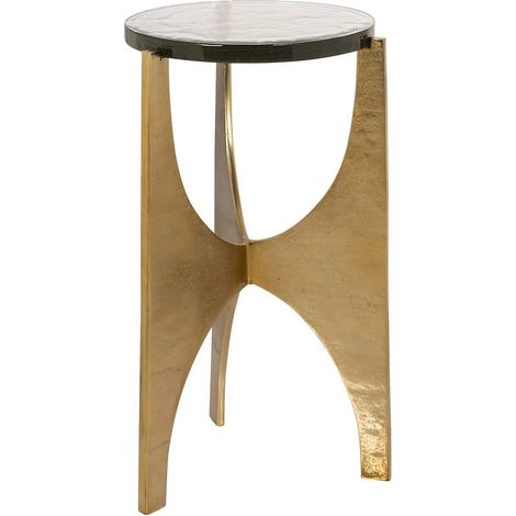 Table d'appoint Avery en aluminium chic - Noir et or élégant (1/5)