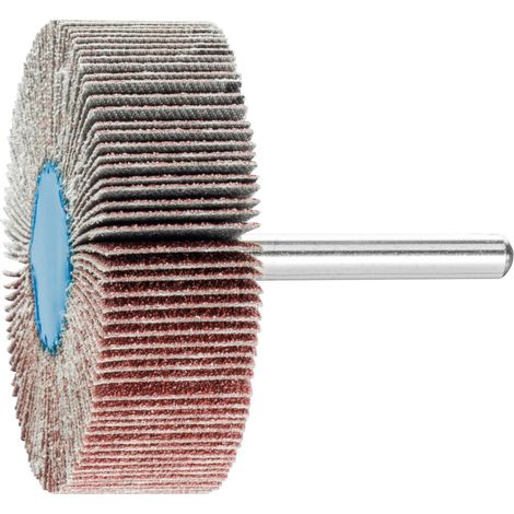 PFERD TOOLS Korund Fächerschleifer F Ø 60x20mm Schaft-Ø 6 mm A80 für Feinschliff und Finish 10 Stk