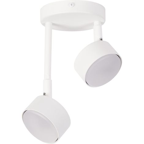 Plafonnier spot double NEMO blanc orientable 2xGX53 (1/2)
