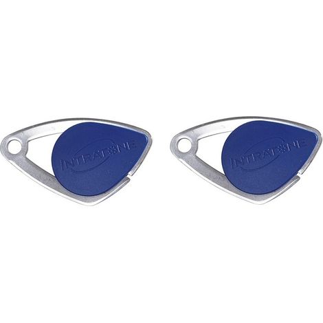 INTRATONE - Lot de 2 Badges mifare de Proximité Intratone bleu 08-0103 - Sécurisé RFID Étanche IP68 Accès Contrôlé pour Copropriétés et Immeubles Programmation par Syndic uniquement