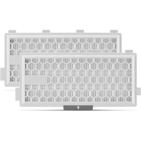 HEPA Airclean Plus 50 Filter 2 Stück, passend für Miele Complete C3 Powerline S8340 Staubsauger Air Clean SF HA 50, passend für C2, C3 Compact, C (1/5)