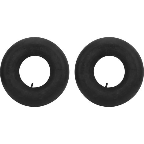 2 Chambres à air 16x6.50-8 avec valve droite TR13 en caoutchouc, remplacement pour tondeuse John Deere et kart, paire de 2 (1/5)