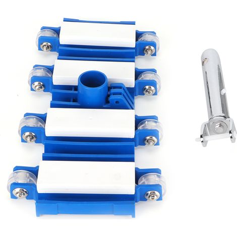 Aspirateur de piscine à roulettes de 35,5 cm avec poignée amovible, outil de nettoyage de piscine (1/5)