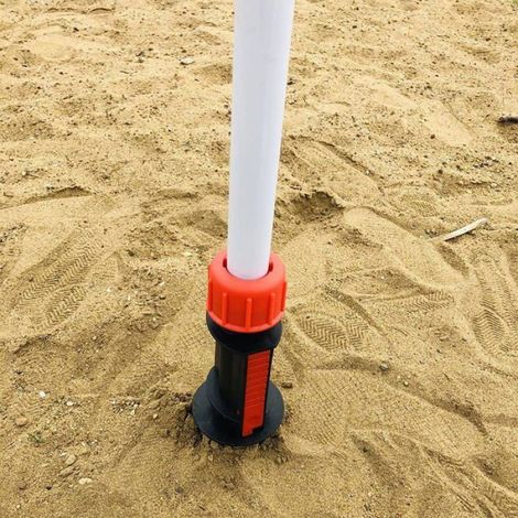 Pied D Ancrage Pour Parasol - 370 Mm - Adaptateur Universel Pour Mat De 20 À 32 Mm - Pour Plage Extérieur - 1 Pièce (1/5)