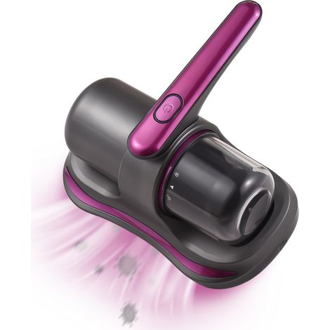 Aspirateur de lit sans fil 8 kPa avec filtre HEPA 100 W, élimine les acariens, 2 vitesses, nettoyage en profondeur pour le lit, les draps, les tissus, les oreillers et les canapés. (1/5)