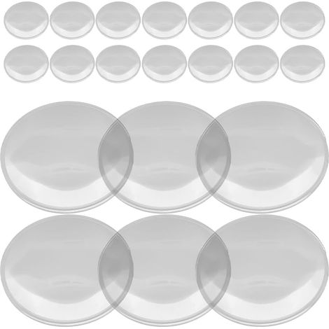 Baluue Lot de 30 lentilles grossissantes convexes pour