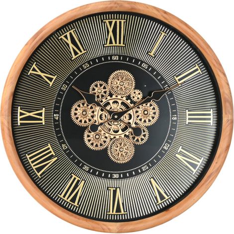 Reloj Pared Pino Cristal 63,5X8,5X63,5 Movimiento (1/4)