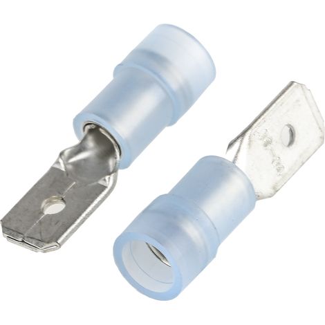 Cosse faston RS PRO, Isolé, Bleu