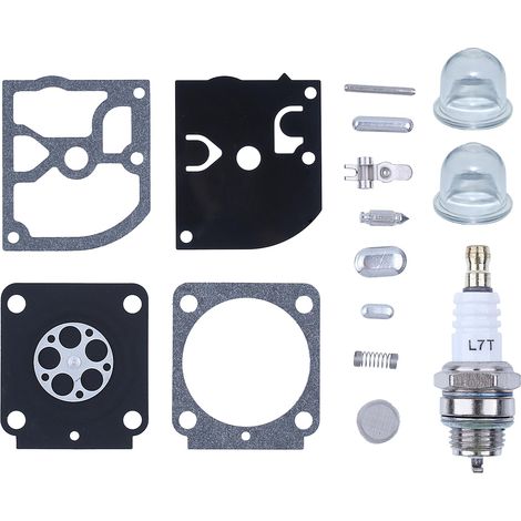 Joint de Carburateur pour Stihl FS 38 45 55 46 FS38 FS45 FS55 FS46 HS45 BG45 BG85 MM55 BT45 C1Q-S66 Tondeuse, Carburateur Joint Membrane Kit de Réparation avec Bougie d'Allumage (1/5)