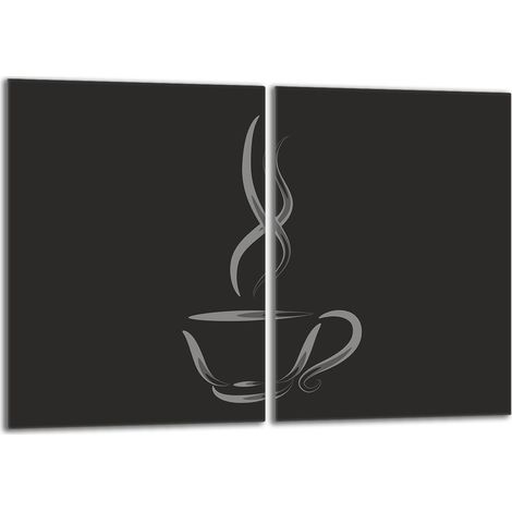 Piastra protettiva in vetro per fornello 2x40x52 Caffè (1/5)