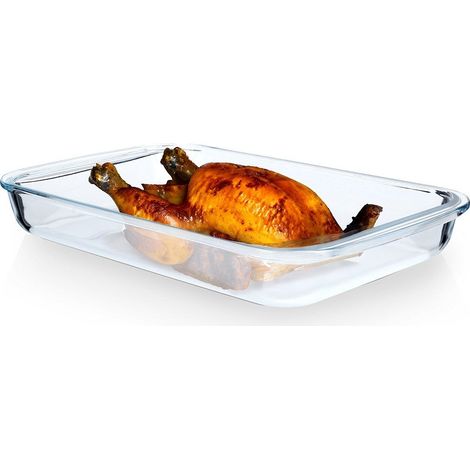 Fuente de vidrio apta para horno de 39,5 x 24 x 5 cm, 3 l (1/5)