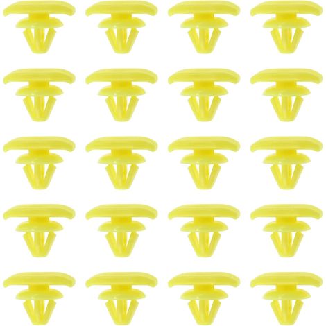Set of 20 Car Door Seal Clips 1Z0837732A Compatible with Golf, Jetta, Polo, and Passat Yellow Plastic (1/5)