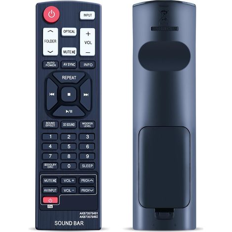 Télécommande de Rechange AKB73575401 pour LG Sound Bar NB2520A NB3520A NB2430A NB2530A NB3530A NB3531A NB4530A pour télécommande LG (1/5)