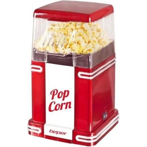 Beper 90.590Y máquina de palomitas roja diseño vintage (1/2)