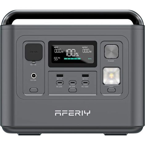 Tragbare Energie Station - AFERIY - P010 - 512Wh - 800W - LiFePO4 3500+ Zyklen