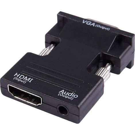 Adaptateur de câble convertisseur 1080p femelle vers VGA mâle avec sortie audio (1/5)
