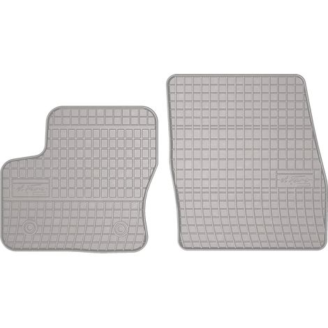 Alfombrillas de goma para coche: furgoneta Ford Transit Connect (2013-2017) - color gris a juego (1/5)