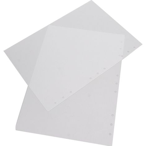 50 enveloppes de présentation transparentes, souples, imperméables et amovibles avec fentes verticales, fabriquées en similicuir PP pour les projets de bricolage. (1/5)