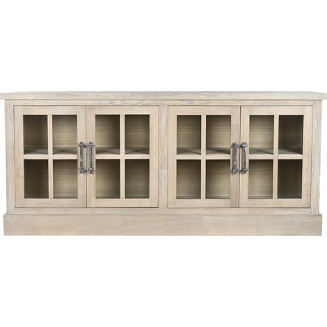 Buffet Madera De Hevea Cristal 180X40X82 Natural (1/5)