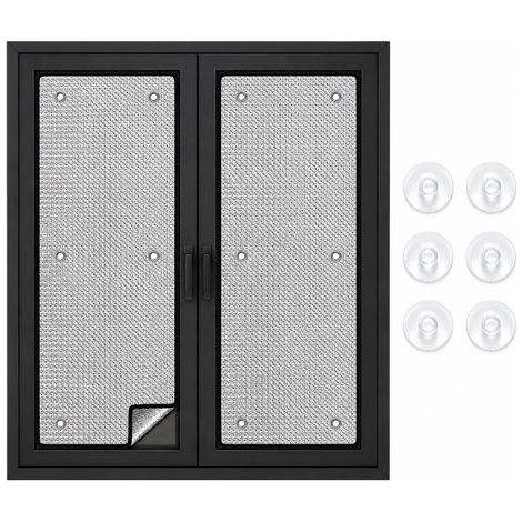 Film thermique pour fenêtre – 70 x 100 cm – Aluminium – Ventouses – Anti-UV – Occultant (1/5)