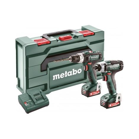 Metabo 685167000 Set 2.7.2 12V Li-Ion PowerMaxx SB12 + PowerMaxx SSD12BL + 2x Li-Power 12V 2Ah + SC30 Con maletín