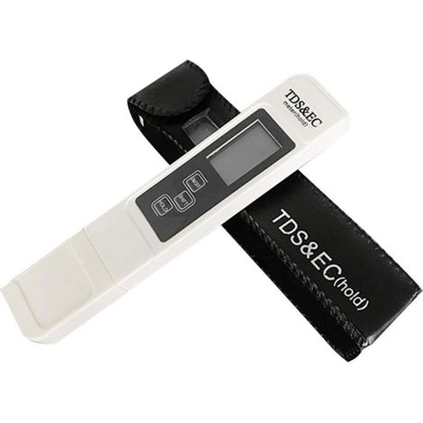 Digitales LCD-EC-Messgerät von Crezuo für Trinkwasser- und Poolwasserqualität, hohe Genauigkeit 0 bis 9990 ppm.