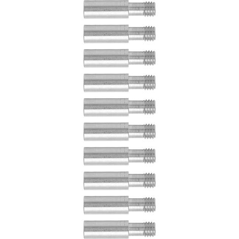 10 Pièces Tube de Gorge M6 pour Hotend, Connexion Directe Acier Inox Robuste, pour CR10 et Imprimantes 3D (1/5)