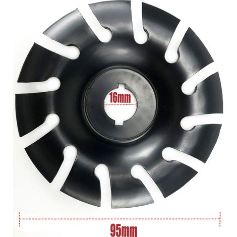 Disque de ponçage pour le travail du bois, disque pour meuleuse d'angle, disque de polissage, outil de bricolage, noir 95 mm, cisailles à bois, noir, 22,23 mm, 95 mm, outils de menuiserie ménagers, ci (1/5)