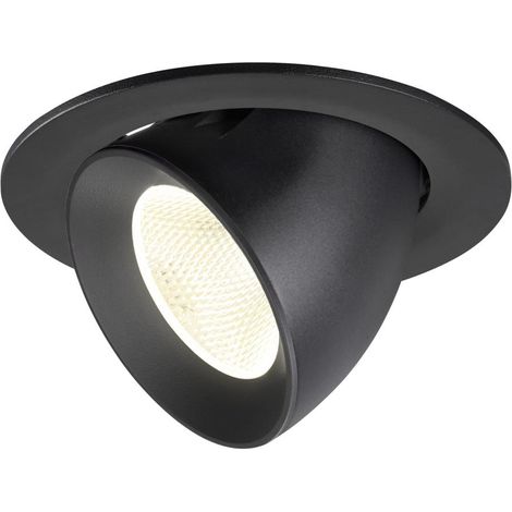Encastré downlight NUMINOS® GIMBLE L intérieur 4000 K 20° IP20 rond noir - SLV - 1009739