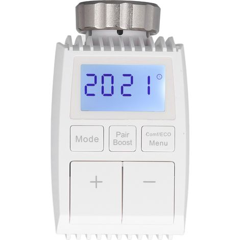 Intelligenter Heizkörperthermostat mit App-Steuerung, digitaler Temperaturregler für Bluetooth und Tuya Smart Home App (ohne Batterien) (1/5)