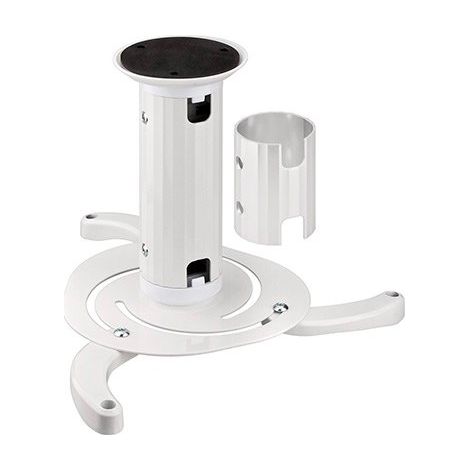Support de Plafond pour Projecteur (M), pour les petits et moyens projecteurs, entièrement mobiles (blanche) jusqu'à 10 kg max..