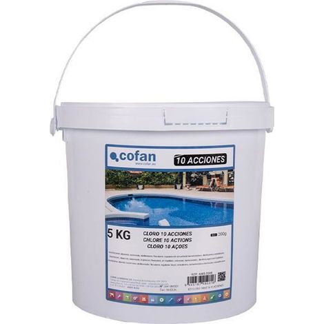 Desinfektionsmittel Chlor mit 10 Wirkungen in Tabletten für Schwimmbäder (5 kg)