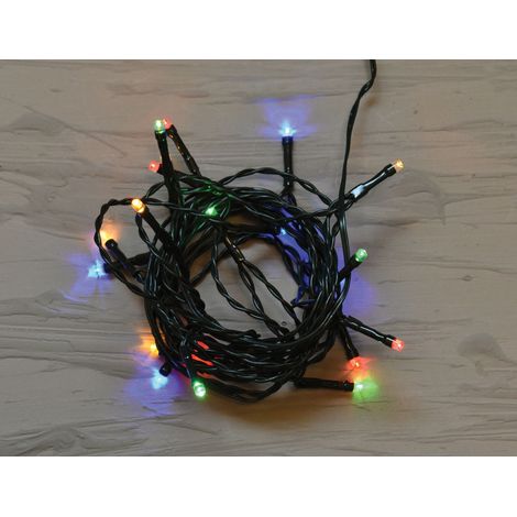 LUCI DI NATALE CATENA CON 20 LED MULTICOLOR 3MT USO INTERNO