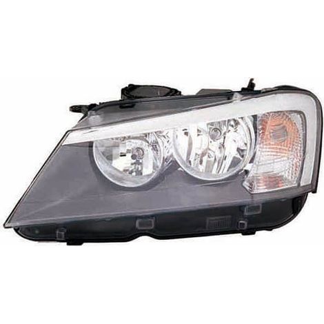 Phare avant gauche H7/H7 base noire BMW X3 2 F25 phase 1 2010-2014