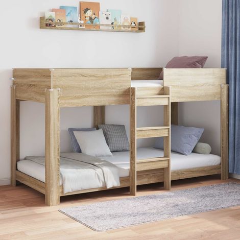 Etagenbett für Kinder Sonoma-Eiche 80 x 200 cm Holzwerkstoff