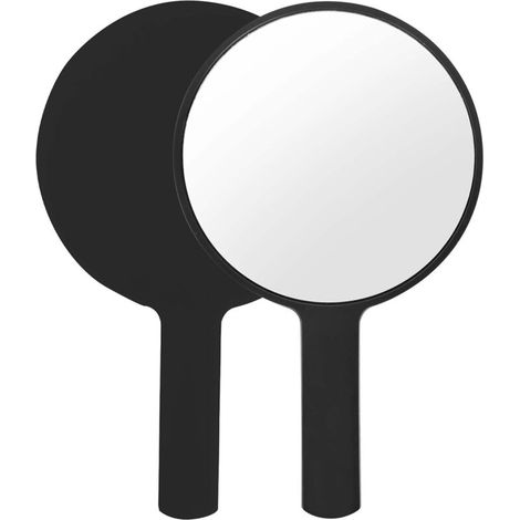 Miroirs à main, miroirs de maquillage, miroirs de coiffure, miroirs portables professionnels, miroirs ronds à main, miroirs polyvalents pour les voyages, la salle de bain, le bureau et le maquillage (1/5)