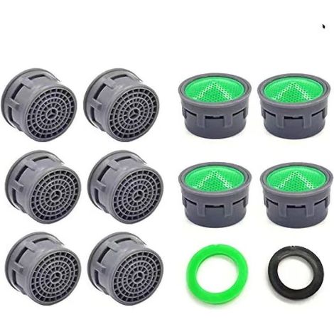 10 Pièces Aérateurs de Robinet Aérateurs de Robinet d’Eau Limiteur de Débit de Robinet Insert de Pièces De Rechange Aérateurs pour Salle (1/5)