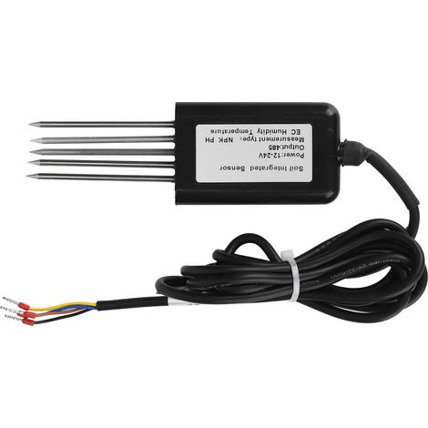 Testeur de conductivité RS485 à 5 broches pour le pH, le NPK, la température, l'humidité et la conductivité électrique du sol. (1/5)