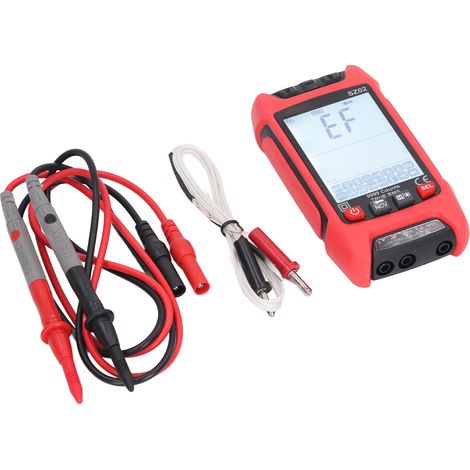Multimètre numérique intelligent anti-brûlure avec affichage LCD rétroéclairé automatique, voltmètre-ampèremètre NCV avec diode et condensateur