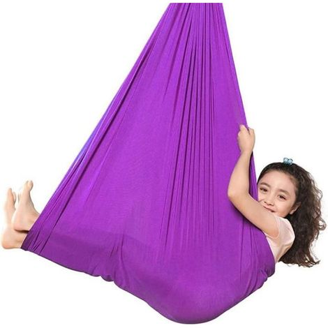 Balancelle sensorielle, balançoire de yoga, hamac élastique en solde d'été pour enfants, adolescents et adultes (1/4)