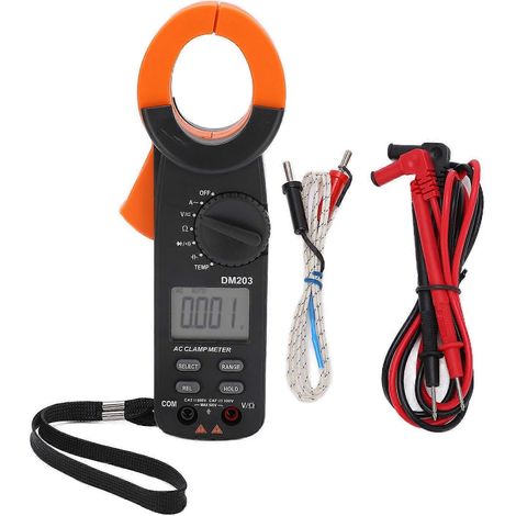 DM203 600V/600A AC/DC-Zangenmessgerät mit automatischer Bereichswahl, digitales Multimeter für den Außenbereich