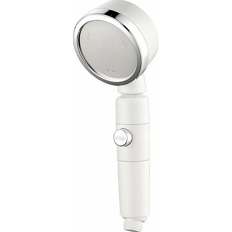 Pommeau De Douche Universel - Interrupteur À Touche Unique - Rotation 360 Degrés - Avec Filtre Intégré - Blanc (1/5)