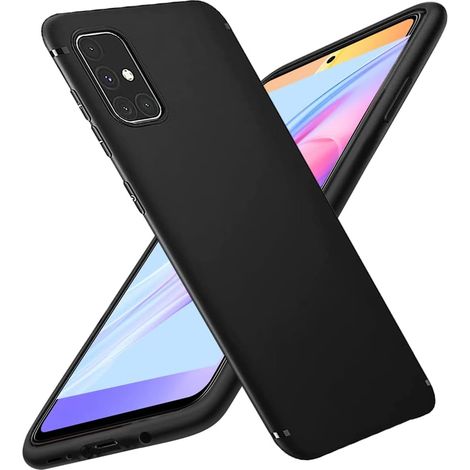 CUSTODIA IN SILICONE PER SAMSUNG GALAXY A71 CUSTODIA NERA OPACA CHIARA SM-A715F (1/5)