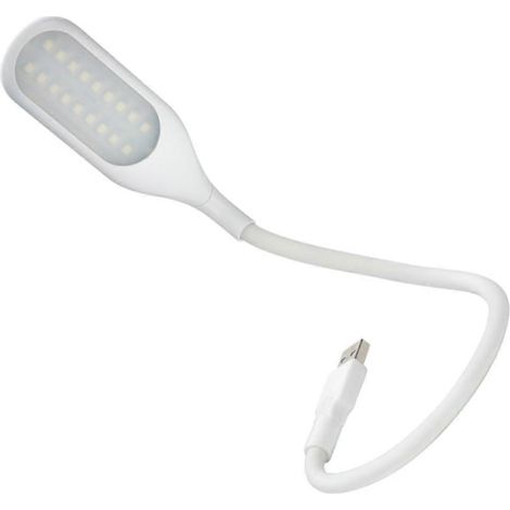 Lampe LED USB avec commande tactile à intensité variable, col de cygne flexible à 360° pour la lecture au chevet (1/3)