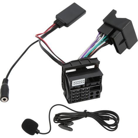 Cable adaptador de audio auxiliar Bluetooth 5.0 de 12 pines SUNXURY con micrófono manos libres, repuesto para Peugeot 207, 307, 407 y 308. (1/5)