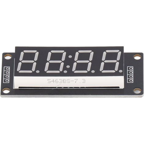 Module afficheur LED 4 chiffres 7 segments 0,56 po tube numérique horloge 5V avec connecteur broches (1/5)