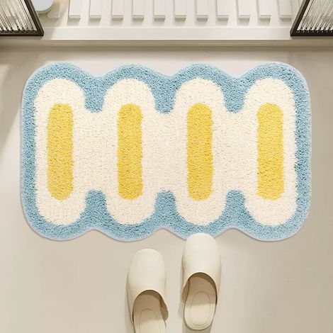 Tappeto lavabile, tappeto moderno per ingresso, tappeto antiscivolo per cucina, zerbino per interni di soggiorno e camera da letto, piccolo, morbido (1/5)